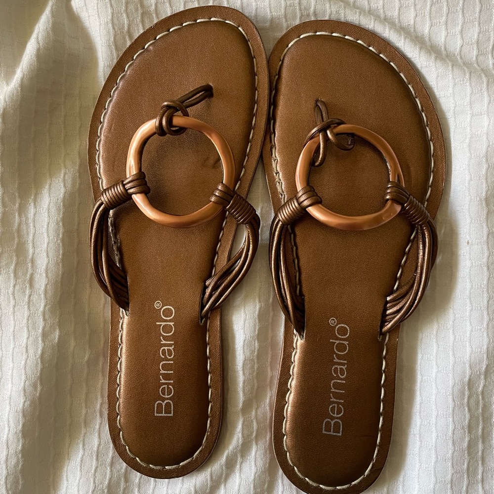 Bernardo Copper Sandals